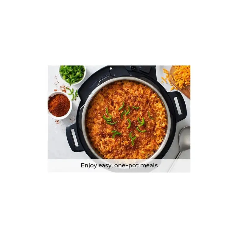 Instant Pot Duo 8-Quart Electric Pressure Cooker – Stainless Steel Dual-Function Appliance (Pressure + Slow Cook)