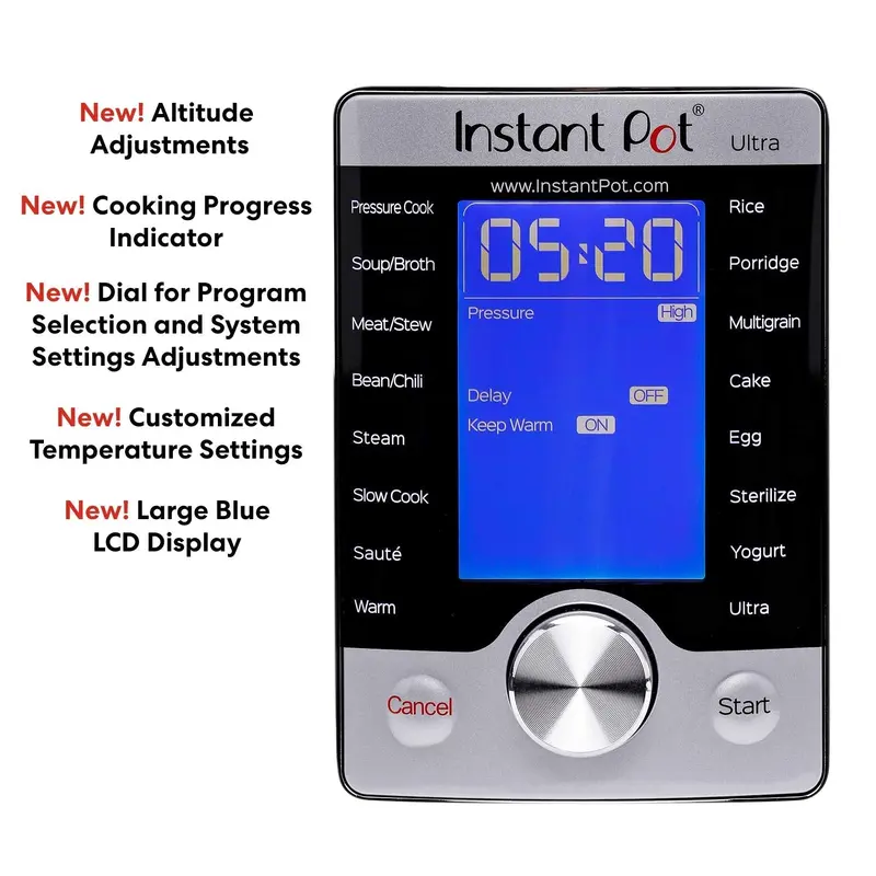 Instant Pot Ultra Mini 3-Qt Pressure Cooker — 16-in-1 Stainless Steel Smart Appliance Featuring Touchscreen Controls