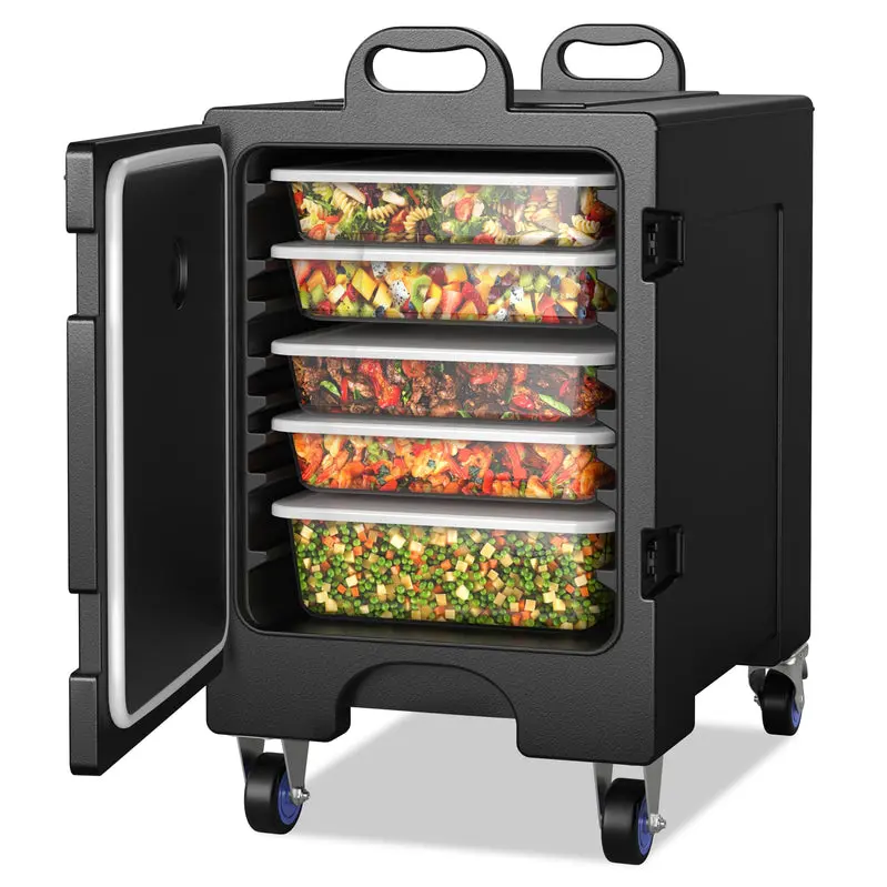 Insulated Food Pan Carrier – Holds Five Full-Size Gastronorm Pans, Engineered for Extended Thermal Retention