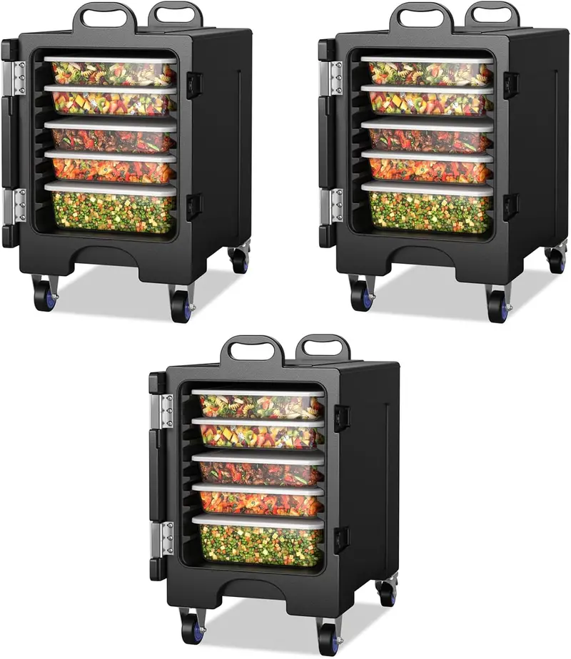 Insulated Food Pan Carrier – Holds Five Full-Size Gastronorm Pans, Engineered for Extended Thermal Retention