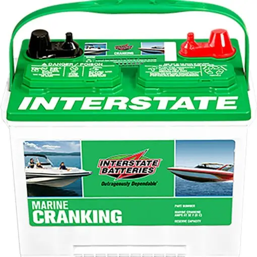 Interstate 24M-XHD Marine Battery – High-Cranking Power with Deep-Cycle Capability, Built for Demanding Boating Environments