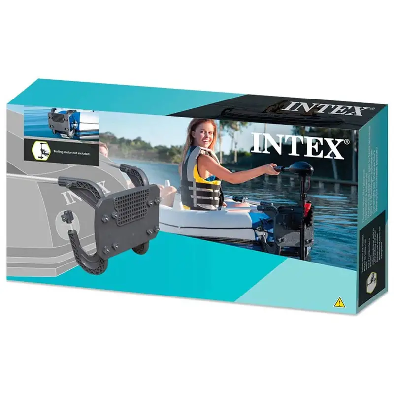 Intex Excursion 5-Person Inflatable Fishing Boat – Includes Motor Mount, Oars, and Repair Kit