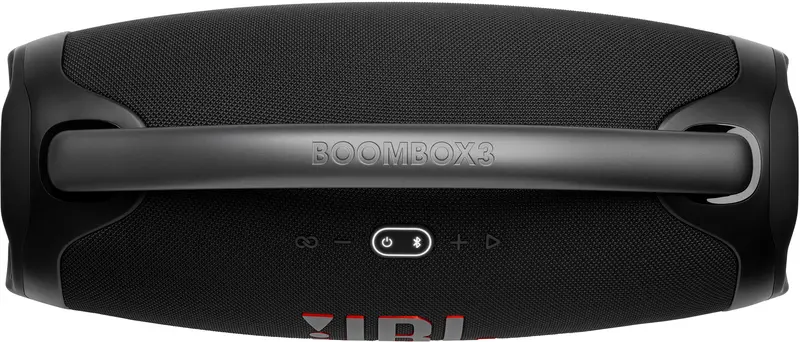 JBL Boombox 3 Portable Bluetooth Speaker – Waterproof, Immersive 360° Audio, Matte Black Finish