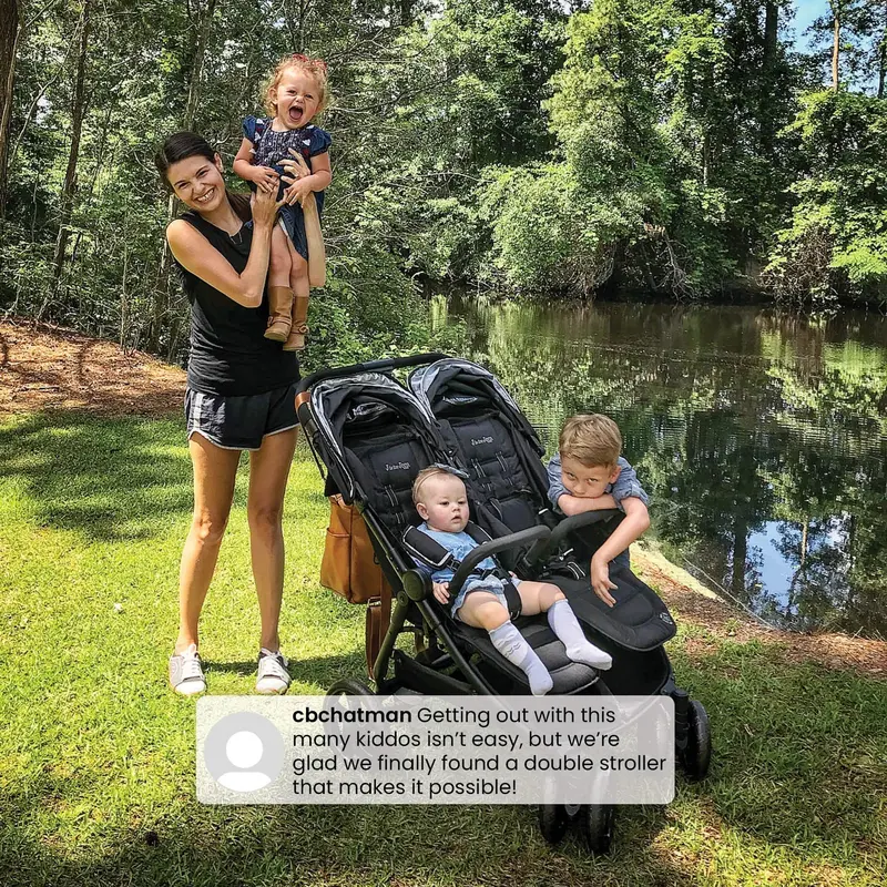 Jeep Destination Ultralight Double Stroller for Toddlers – Side-by-Side Design