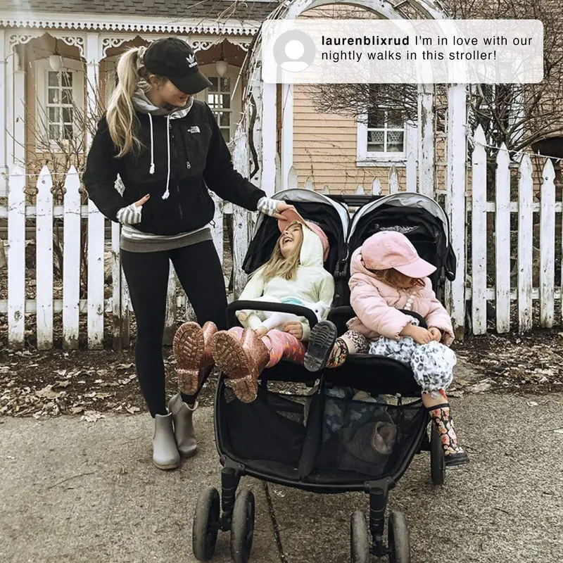 Jeep Destination Ultralight Double Stroller for Toddlers – Side-by-Side Design