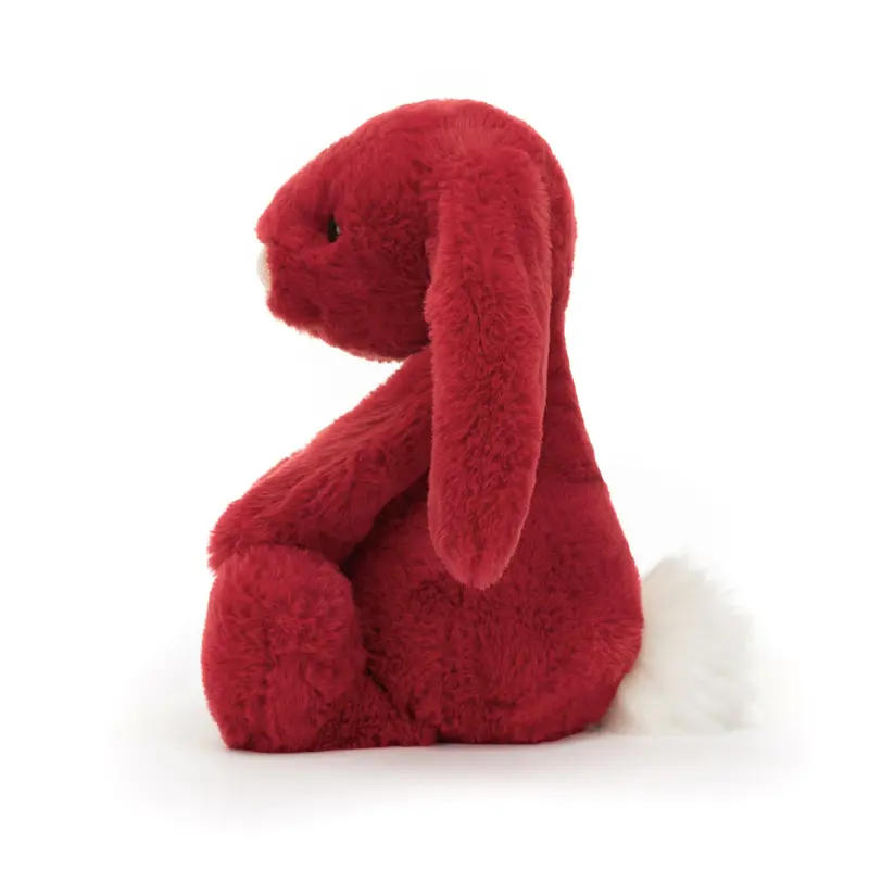 Jellycat Bashful Bunny Plush in Scarlet – Huggable Stuffed Animal