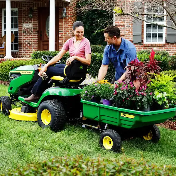 John Deere S100 Riding Lawn Mower – 42" Cutting Width, 17.5 HP V-Twin Gas Engine with Hydrostatic Drive