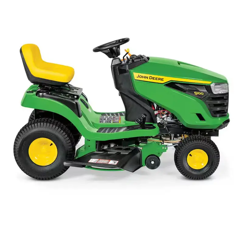 John Deere S100 Riding Lawn Mower – 42" Cutting Width, 17.5 HP V-Twin Gas Engine with Hydrostatic Drive