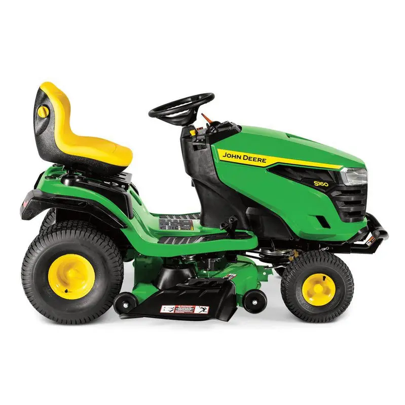 John Deere S160 Premium Gas-Powered Lawn Tractor – 48" Cutting Width, ELS Deck System, and Responsive Hydrostatic Drive