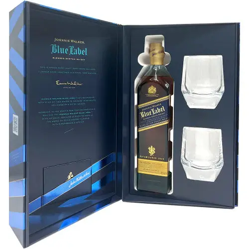 Johnnie Walker Blue Label Limited Edition Blended Scotch Whisky – 750 mL Premium Gift Set