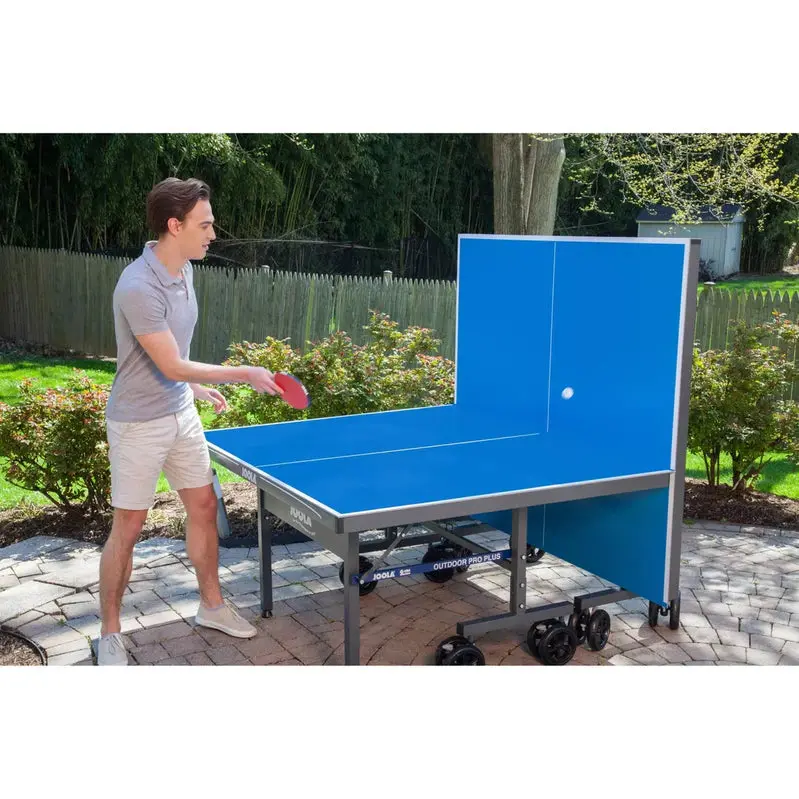 JOOLA Nova Pro Plus All-Weather Outdoor Table Tennis Table – 9' × 5', Aluminum Top, Foldable Design with Integrated Net System
