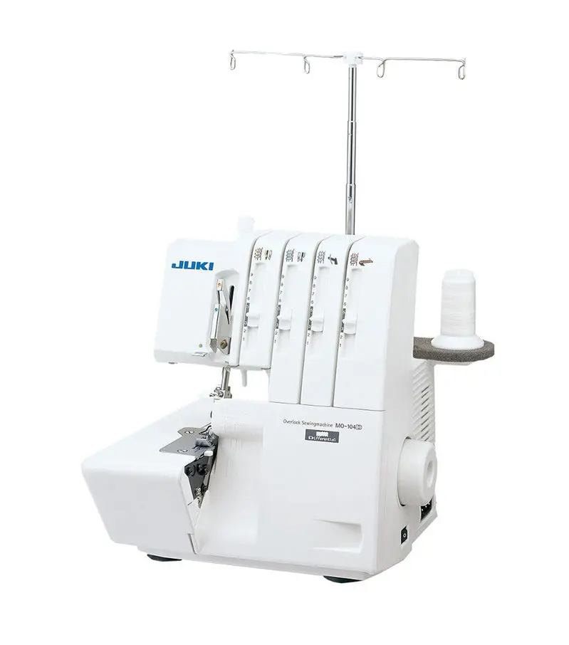 Juki MO-104D Industrial Overlock Sewing Machine – 4-Thread Serger with Differential Feed and High-Speed Operation