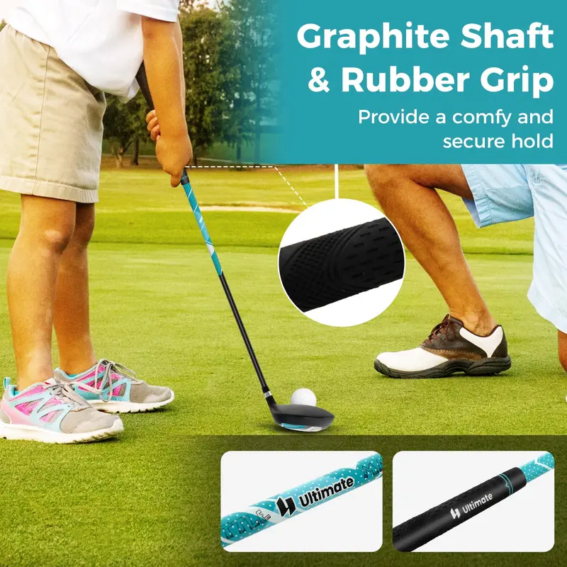Junior Right-Handed Golf Set for Children – Includes Stand Bag and Waterproof Rain Hood