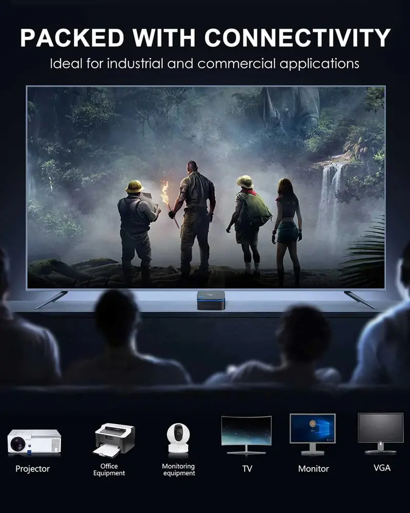 Kamrui AK1 Pro Mini PC – Intel Quad-Core Desktop Replacement with 12GB RAM & 256GB SSD