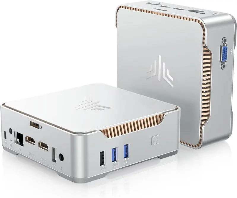 KAMRUI GK3Plus Mini PC – Compact Desktop Featuring 16GB RAM, 512GB M.2 SSD, and Versatile Home or Business Use