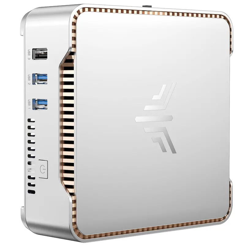 KAMRUI GK3Plus Mini PC – Compact Desktop Featuring 16GB RAM, 512GB M.2 SSD, and Versatile Home or Business Use