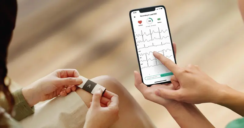 KardiaMobile 6L Personal EKG Device – FDA-Cleared 6-Lead Heart Monitor for Smartphone Integration