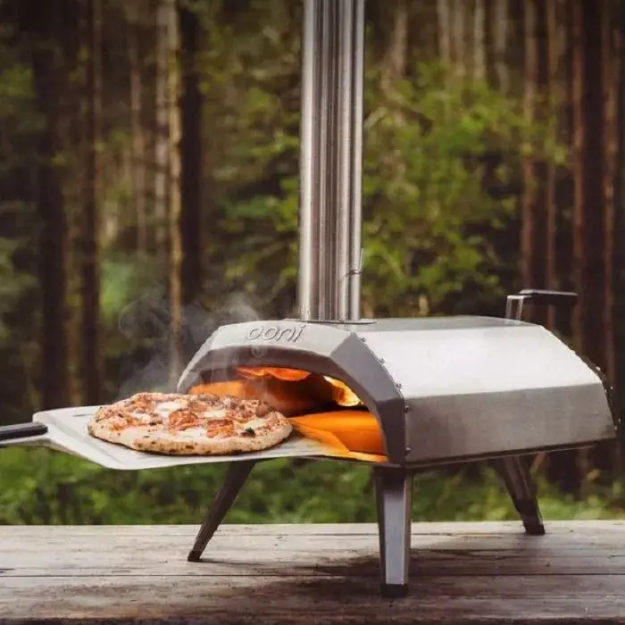 Karu 12 Outdoor Multi-Fuel Pizza Oven – Brick-Style Cooking Appliance Compatible with Wood, Charcoal, or Gas