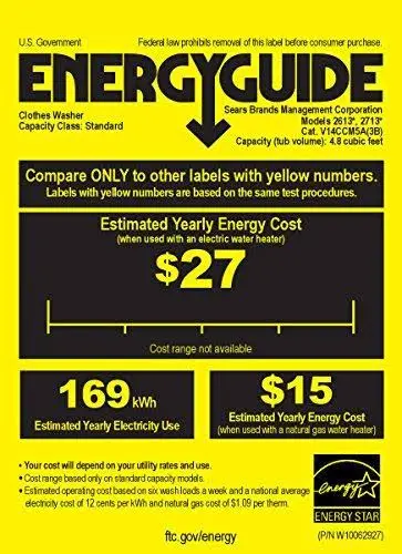 Kenmore 26132 Energy-Saving Top-Loading Washer – Agitator-Based White Washing Machine for Efficient Loads