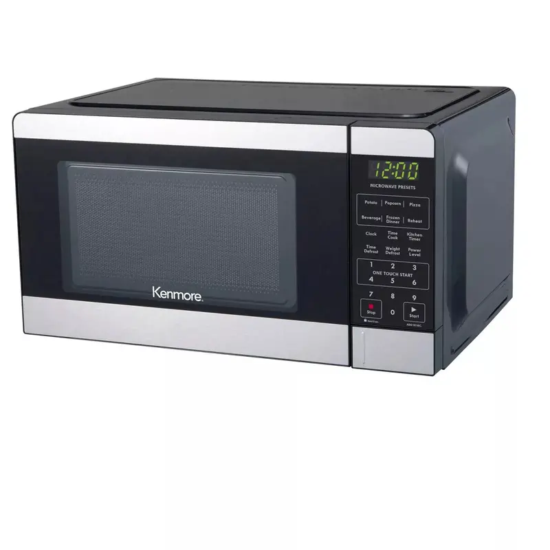 Kenmore Stainless Steel Countertop Microwave – 0.7 Cubic Foot Capacity, 700-Watt Power, Digital Controls, and 10 Preset Power Levels