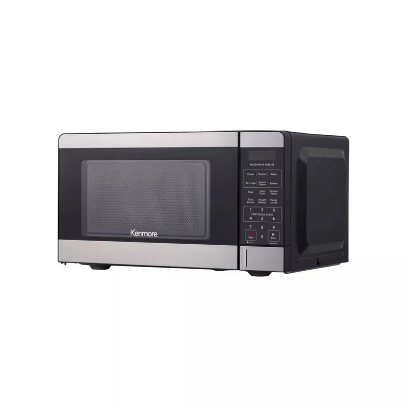 Kenmore Stainless Steel Countertop Microwave – 0.7 Cubic Foot Capacity, 700-Watt Power, Digital Controls, and 10 Preset Power Levels