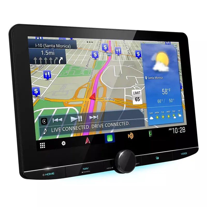 Kenwood eXcelon DNR1007XR In-Dash Car Stereo — 10.1-Inch HD Touchscreen, Built-in Navigation, Bluetooth and Wi-Fi Connectivity 2