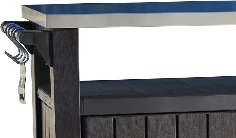 Keter Unity XL All-in-One Outdoor Table Featuring Built-In Storage