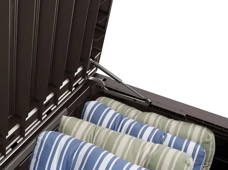 Keter Westwood 150-Gallon Heavy-Duty Deck Box – Durable Resin Outdoor Storage Solution for Furniture, Cushions & Gear