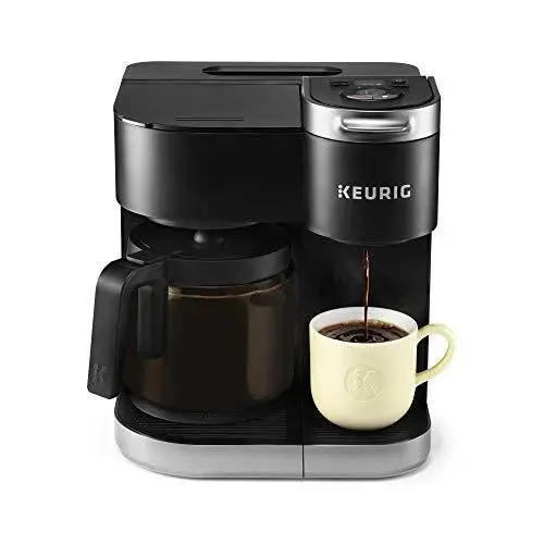 Keurig K-Duo Dual-Brew Coffee Maker – Brews Both Single-Serve K-Cups and 12-Cup Carafes with Ground Coffee Support