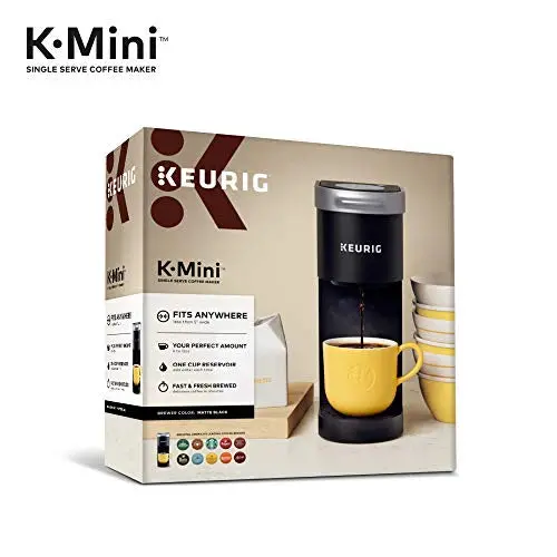 Keurig K-Mini Coffee Maker – Compact Single-Serve Brewer with One-Touch Operation and Full K-Cup Pod Compatibility