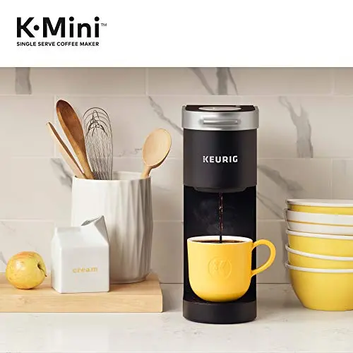 Keurig K-Mini Coffee Maker – Compact Single-Serve Brewer with One-Touch Operation and Full K-Cup Pod Compatibility