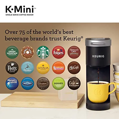 Keurig K-Mini Coffee Maker – Compact Single-Serve Brewer with One-Touch Operation and Full K-Cup Pod Compatibility