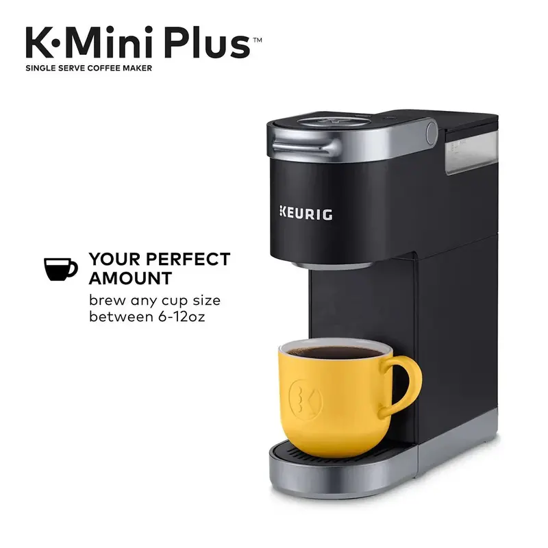 Keurig K-Mini Plus Single-Serve Coffee Brewer — Compact Design with Customizable Strength Control