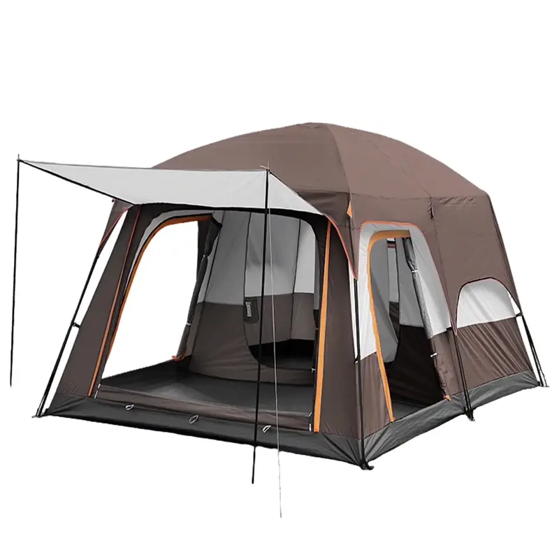 KFeng Family Camping Tent – 12-Person 2-Room Outdoor Shelter with Triple Entry, Mesh Ventilation, and Weather-Resistant Design