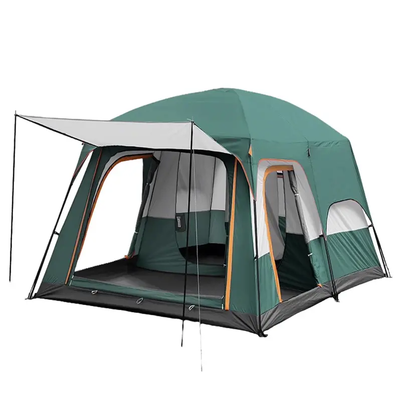 KFeng Family Camping Tent – 12-Person 2-Room Outdoor Shelter with Triple Entry, Mesh Ventilation, and Weather-Resistant Design