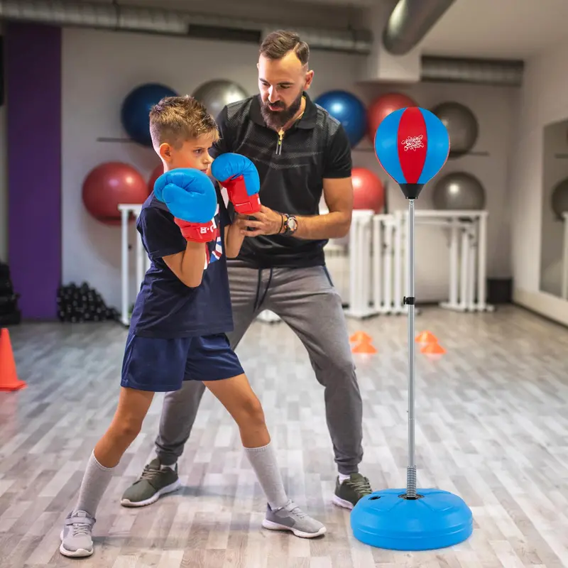Kids’ Adjustable Boxing Training Set – Includes Reflex Ball, Soft-Strike Punching Bag & Safety-Focused Components 2
