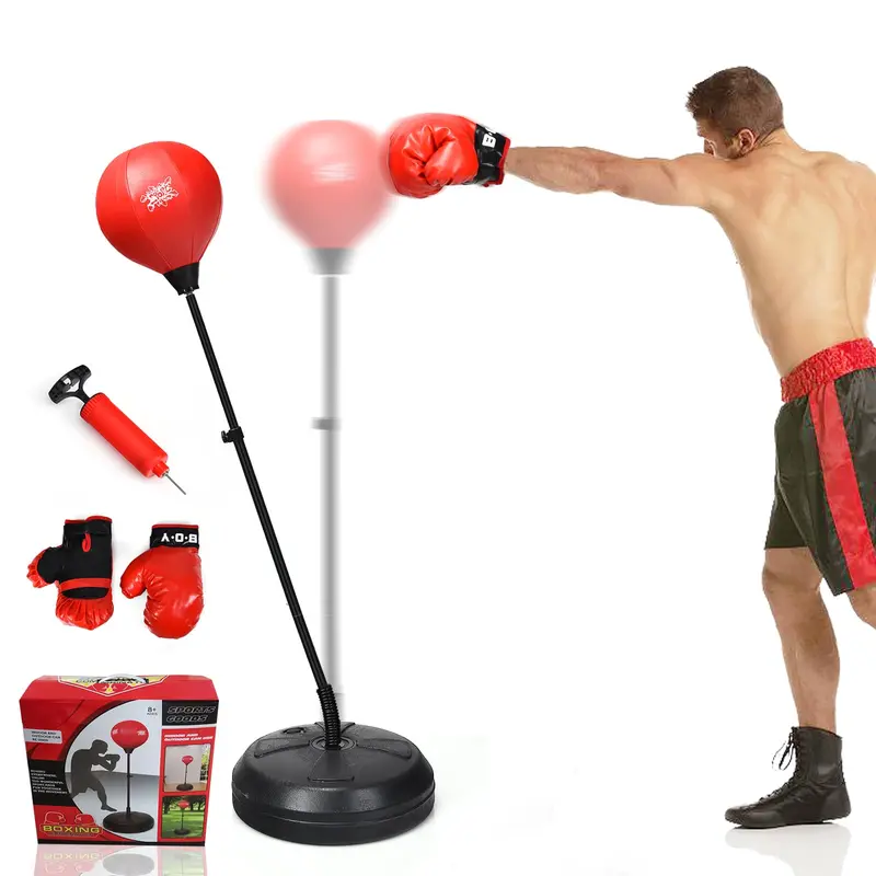 Kids’ Adjustable Boxing Training Set – Includes Reflex Ball, Soft-Strike Punching Bag & Safety-Focused Components