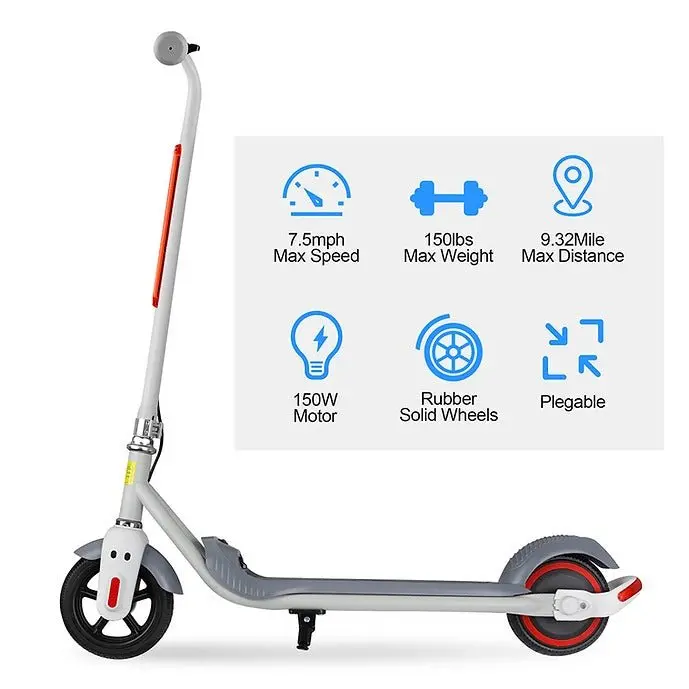 Kids' Electric Scooter – 150W Motorized, Lightweight & Compact Design for Easy Handling