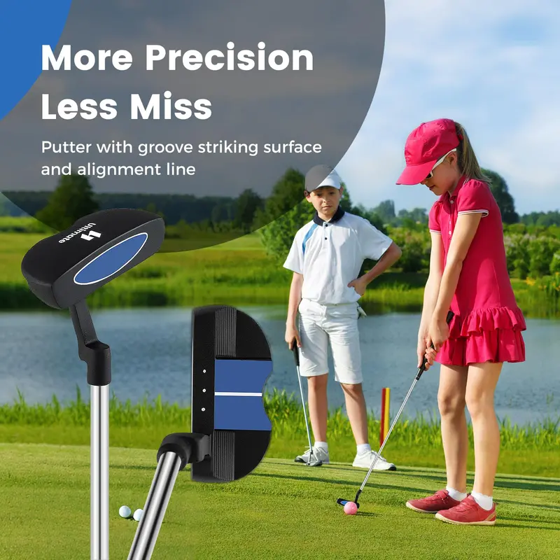 Kids’ Right-Handed Golf Set for Ages 8–10 — Compact Starter Kit with Stand Bag