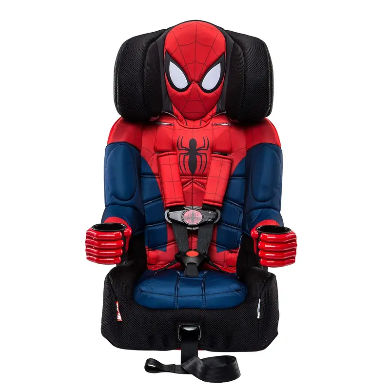 KidsEmbrace Spider-Man 2-in-1 Car Seat – Convertible Booster with LATCH and 5-Point Harness