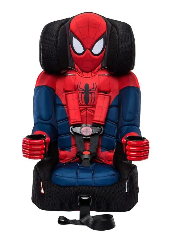 KidsEmbrace Spider-Man 2-in-1 Car Seat – Convertible Booster with LATCH and 5-Point Harness