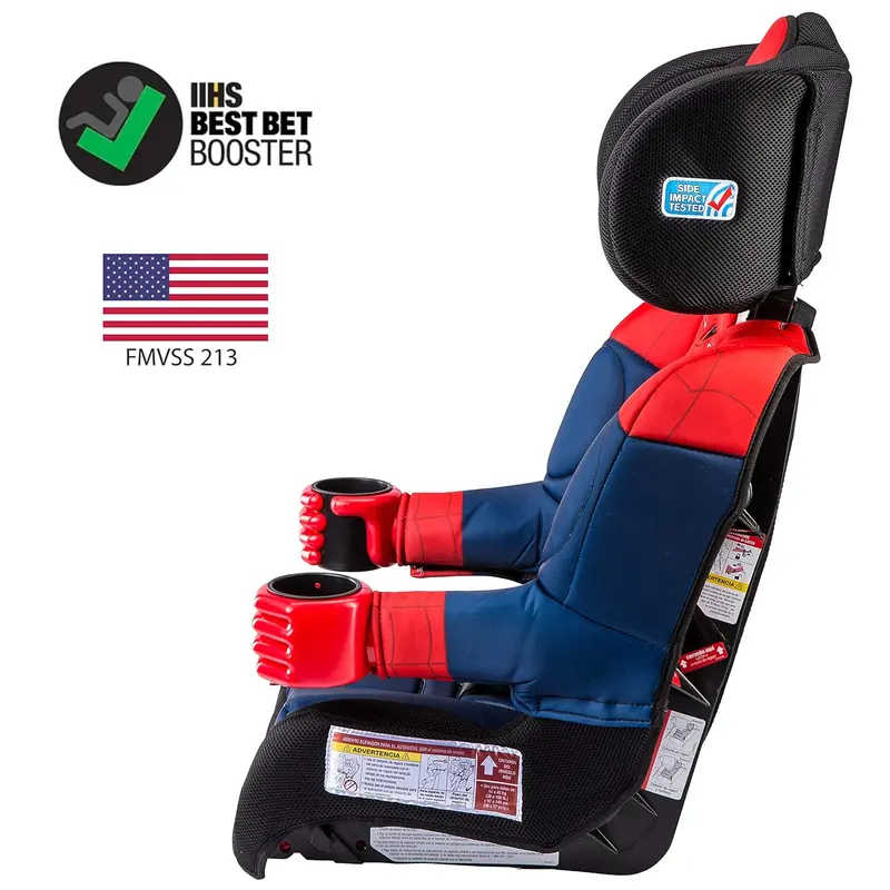KidsEmbrace Spider-Man 2-in-1 Car Seat – Convertible Booster with LATCH and 5-Point Harness