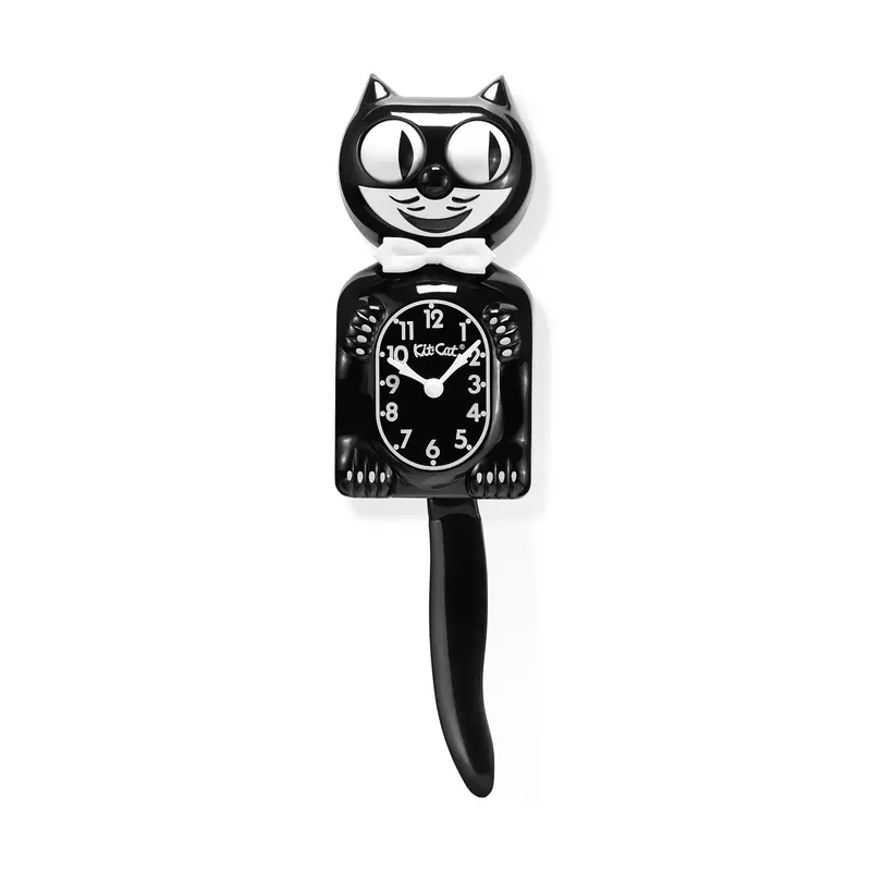 Kit-Cat Animated Wall Clock with Swinging Tail and Smiling Cat