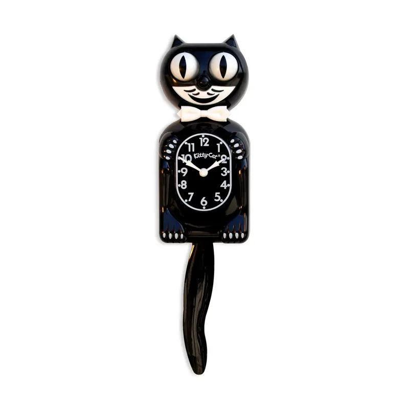 Kit-Cat Animated Wall Clock with Swinging Tail and Smiling Cat