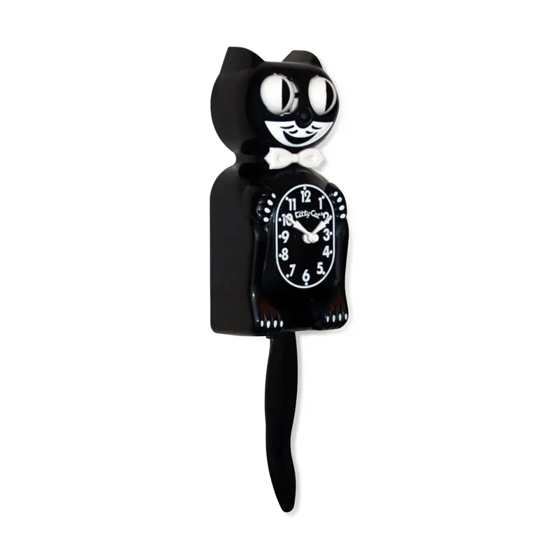 Kit-Cat Animated Wall Clock with Swinging Tail and Smiling Cat
