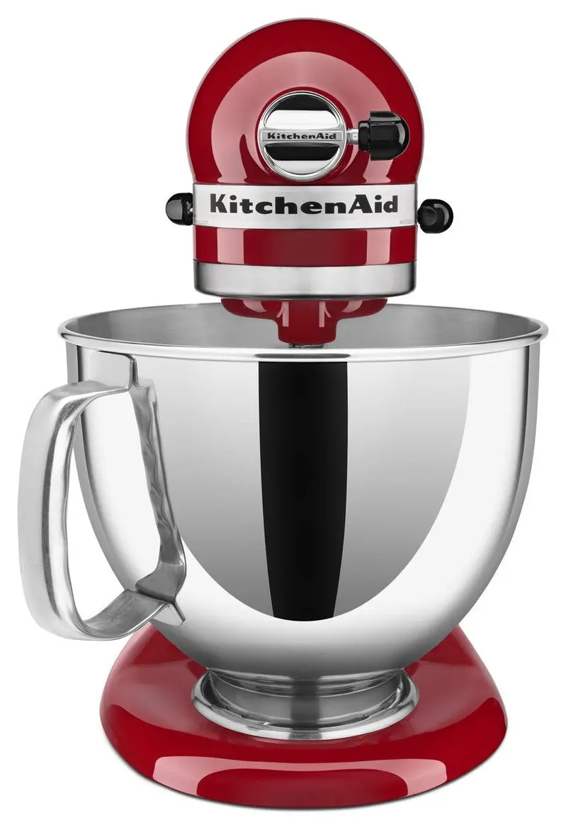 KitchenAid Artisan 5-Quart Tilt-Head Stand Mixer – Empire Red Model with Planetary Mixing Action