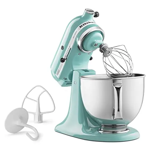 KitchenAid Artisan Stand Mixer – 5-Quart Tilt-Head Unit with Detachable Pouring Shield for Clean Operation