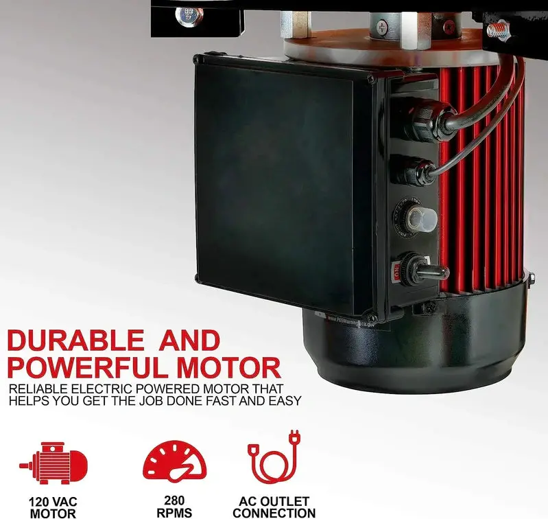 Kitchener Chicken Plucker – 1HP Electric Poultry Processing Machine with 92 Soft Rubber Fingers and Stove-Safe GFCI Plug