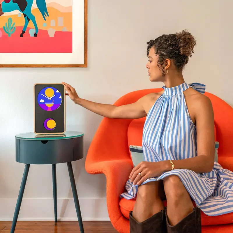 Klydoclock LED Animated Desk Clock – Dynamic Digital Display with Motion Effects