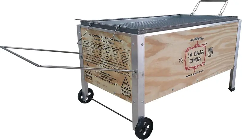 La Caja China Model #2 Traditional Pig Roaster – All-Metal, Heat-Retentive Roasting Box for Authentic Slow-Cooked Meats